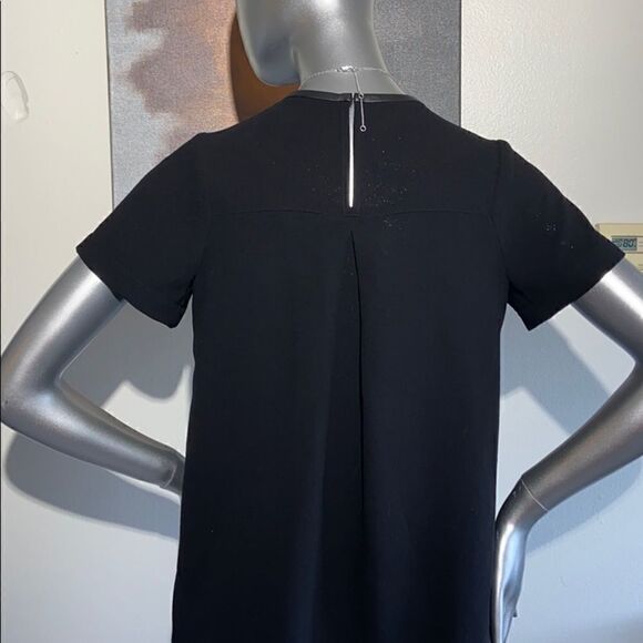Madewell  Blouse Leather Collar in Black Size XS - Picture 8 of 10